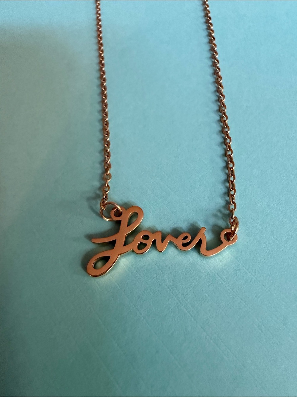 Lover Script Necklace